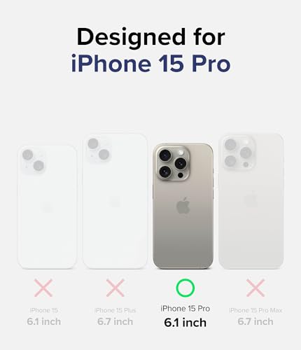 Ringke for iPhone 15 Pro Case [Fusion Magnetic Matte Clear] | Compatible with MagSafe, Oil & Dirt Resistant, Anti-Fingerprint Technology Prevents Oily Smudges, Feels Velvety Soft - size: iPhone 15 Pro