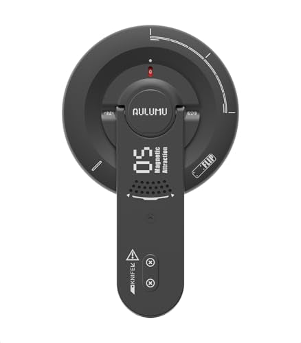 Aulumu G05 Air for MagSafe Grip Stand | Rotation Angle Adjustment | Aluminium Alloy Ultra Light & Ultra Thin | with Box Opener - Black - color: Black