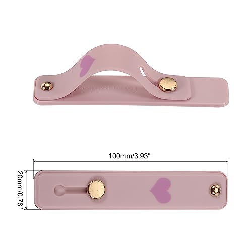 MECCANIXITY 2 Pcs Phone Loop Finger Holder Silicone Phone Strap Grip Holder Cell Phone Grip Stand for Most Smartphones Light Pink,Light Purple - color: Light Pink,Light Purple