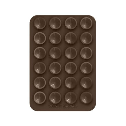Velvet Caviar Suction Cup Phone Case Mount Compatible with MagSafe Devices Only - Magnetic Silicone Sticky Phone Grip Holder for iPhone Back of Phone - Mirror Gripper (Espresso Brown) - color: Espresso Brown