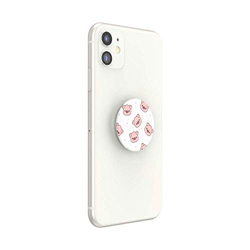 PopSockets Adhesive Phone Grip, Holder, Phone Stand, White - Oinklettes - color: Oinklettes, style: Adhesive