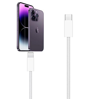 10FT Woven Lightning to USB C Cable, iPhone 14 pro Fast Charger Cable, Long Charging Cord for Apple iPhone 14, 14 pro max,13,Plus,SE 2nd/12/11/Xs/XR, iPad 4/5/ 6/7/ 8, iPad mini 2/3/4/5, iPad Air 2/3 - size: 10FT
