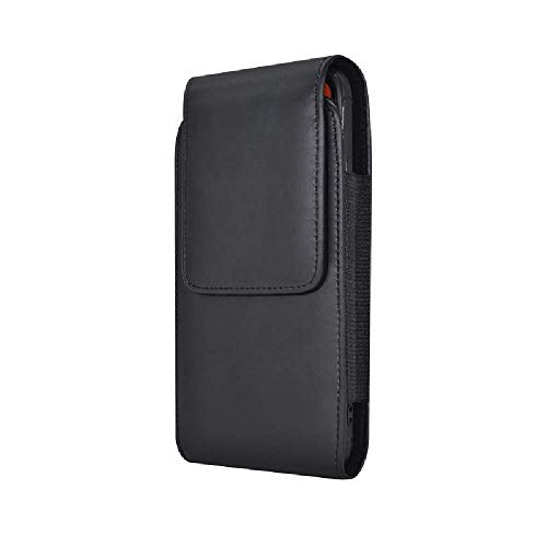 Phone Holster for iPhone 17 16 Pro Max, Samsung S26 Ultra S25 Ultra A17 A16 | Swivel Belt Clip Case for Galaxy A07 A06 A37 A26 A14 A13, Moto G 5G / G Play 2024, PU Leather Cell Phone Belt Pouch Holder