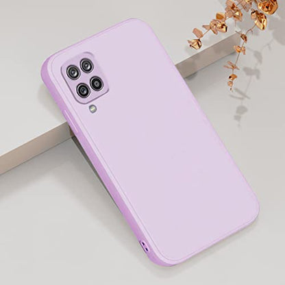 Soft Silicone Protective Case for Samsung A42 5G (Purple) | Matte Soft Touch for Samsung Galaxy A42 5G Phone Case Silicone Slim Cute Anti-Fingerprint Elegant Cover Shockproof Aesthetic - color: Purple