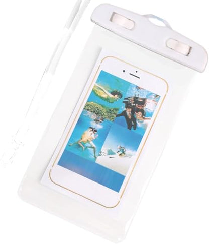 Phone Waterproof Pouch Touchscreen Compatible Cycling Smartphone Bag for Beach Cruise Vacation Swimming Kayaking Diving Travel White - color: White