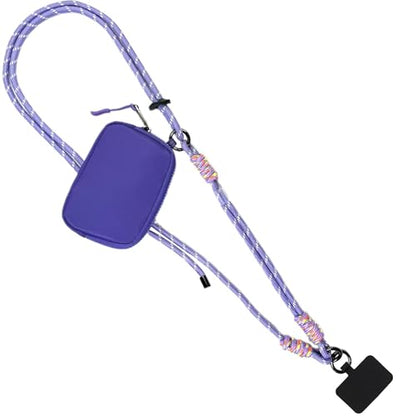 Save the Girls Active Clip & Go Phone Lanyard Rope Strap, Purple - color: Purple