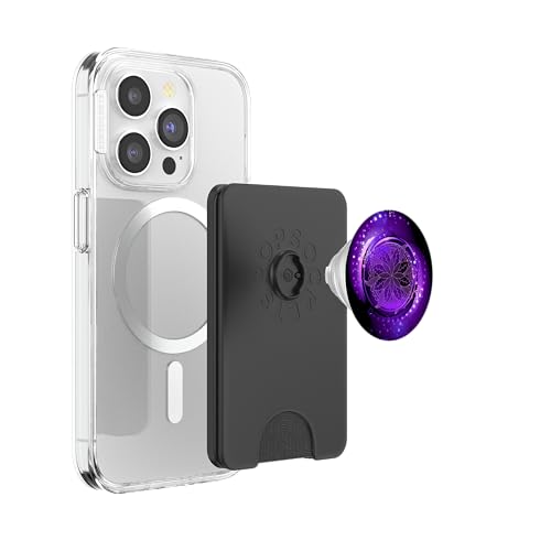 Nebula Mandala Galaxy Purple Stars Dreamy Whirl Tidepool PopSockets PopWallet for MagSafe - style: Magnetic PopWallet