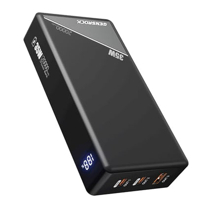 GENSROCK Portable Charger Power Bank 20000mAh,Travel Power Bank - color: Gray