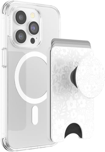 PopSockets Phone Wallet for MagSafe with Grip- Blanc Fresh - color: Blanc Fresh, style: MagSafe