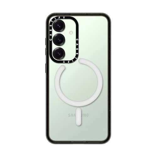 CASETiFY for Galaxy S25 Case - Impact Magnetic Clear Black | Wireless charging and MagSafe compatible | 8.2 ft. 4X Military Grade Drop Protection | Black - color: Clear Black, size: Galaxy S25 (6.2")