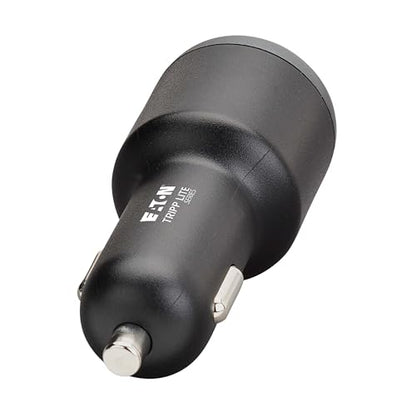 Eaton Tripp Lite Series 65W USB C Car Charger Cigarette Lighter Adapter, 2 USB-C Ports, Power Delivery (PD) 3.1 and PPS Charging, Fasting Charging for iPhone, Galaxy, Pixel & More (U280-C02-65W)