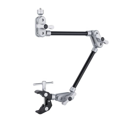 UTEBIT 22" Magic Arm w Clamp Mount, Overhead Desk Phone Mount 1/4" Thread - size: 22 inch