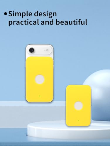 Compatible with Apple iPhone Air MagSafe Battery,UYRUREL Premium Silicone Shockproof Protection Ultra-Thin Design, Comfortable and Skin-Friendly,Yellow. - color: Yellow