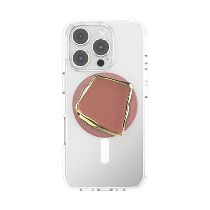 PopSockets Phone Grip for MagSafe, Magnetic Holder- Enamel Clay Cut - color: Enamel Clay Cut, style: MagSafe