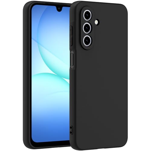 TENOC Phone Case for Samsung Galaxy A17 4G/5G, Black Case Anti-Fingerprint Protective Bumper Matte Cover - color: Black Matte, size: A17