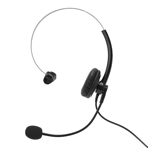 One Ear Wired Headset with Noise Cancelling for Crystal Clear HD Calls in Call Center Office (USB Interface) - size: USB-Schnittstelle