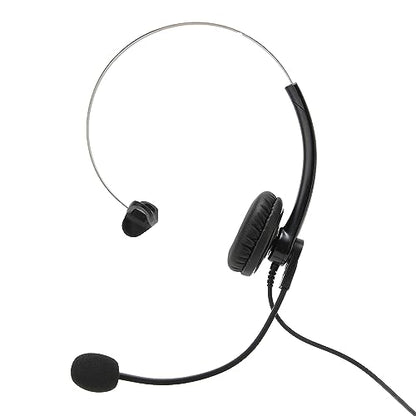One Ear Wired Headset with Noise Cancelling for Crystal Clear HD Calls in Call Center Office (USB Interface) - size: USB-Schnittstelle