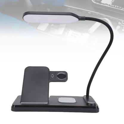 15W Fast Charging Station with Phone Watch Earbuds Stand and Lamp, Multifunctional 3 in 1 Charger for Home and Travel