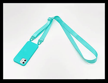 Compatible with iPhone 6/7/8/SE2/SE3,Crossbody Phone Case with Lanyard Cute Soft Silicone Case with Adjustable Shoulder Strap Shockproof Protector Compatible with Women Girls Blue - color: Blue, size: iPhone 6/7/8/SE2/SE3