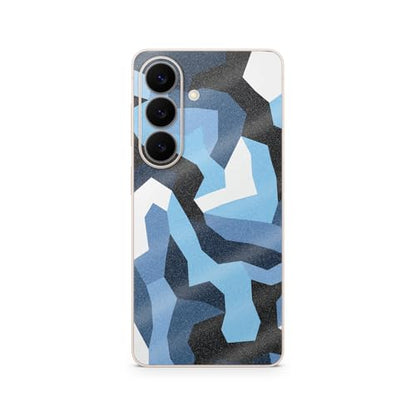 Glossy Glitter Phone Skin Compatible with Samsung Galaxy S26 - Sky Camouflage - Premium 3M Vinyl Protective Wrap Decal Cover - Easy to Apply | Crafted in the USA by MightySkins - color: Sky Camouflage, size: Galaxy S26 (Back Wrap), style: Glossy Glitter F