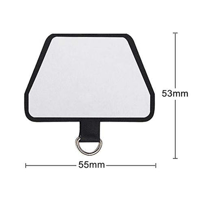 SHANSHUI Phone Tether Tab, 4X Durable Patches for Phone Lanyard Compatible for All Most Smartphones Full Coverage Cases - color: 4x Black