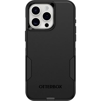OtterBox iPhone 15 Pro MAX (Only) Commuter Series Case - Black, Slim & Tough, Pocket-Friendly, with Port Protection - color: Black