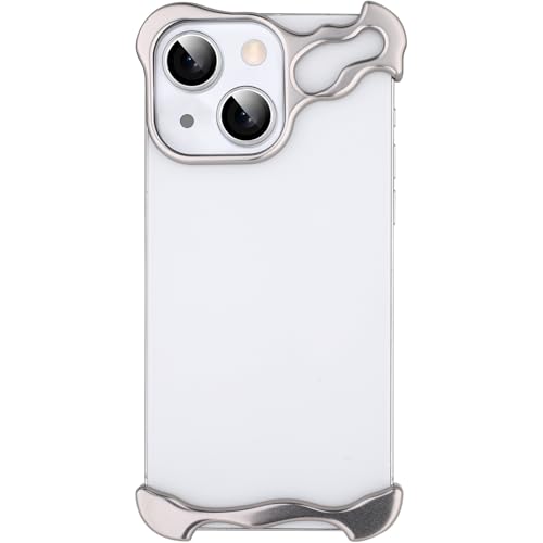 Frameless Phone Case Crafted for iPhone 14 Plus Silver - color: Aluminum Silver, size: iPhone 14 Plus