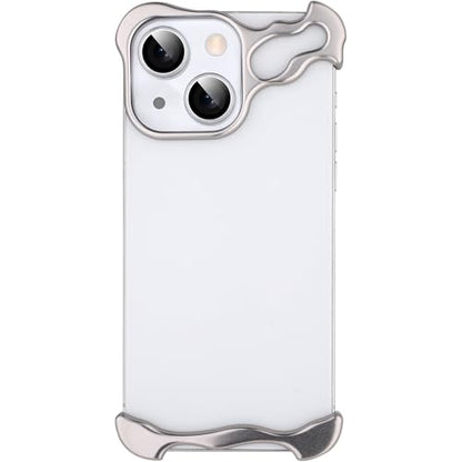 Frameless Phone Case Crafted for iPhone 14 Plus Silver - color: Aluminum Silver, size: iPhone 14 Plus