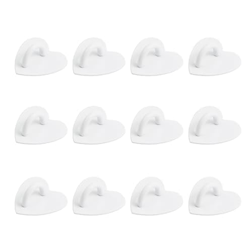 Phone Charm Hook Adhesive Phone Finger Grip Hook, Heart Shaped - color: Matte White