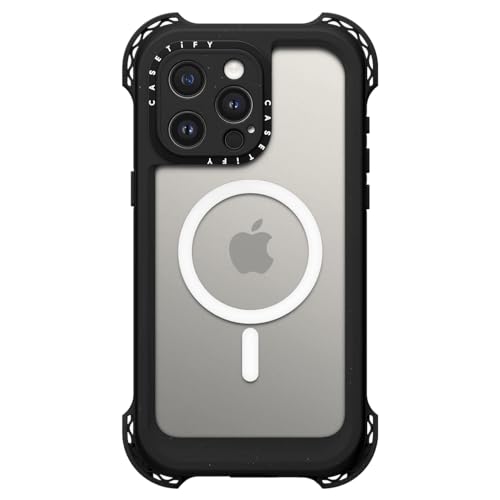 CASETiFY for iPhone 15 Pro Max Case - Bounce Extreme MagSafe Compatible | 9.8 ft. 5x Military Grade Drop Protection | Waterproof | Bounce Extreme Case MagSafe Compatible - Black - iPhone 15 P | Black - size: Iphone 15 Pro Max