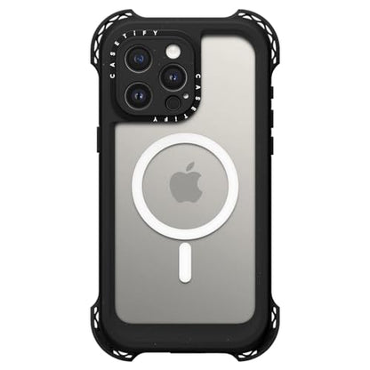 CASETiFY for iPhone 15 Pro Max Case - Bounce Extreme MagSafe Compatible | 9.8 ft. 5x Military Grade Drop Protection | Waterproof | Bounce Extreme Case MagSafe Compatible - Black - iPhone 15 P | Black - size: Iphone 15 Pro Max