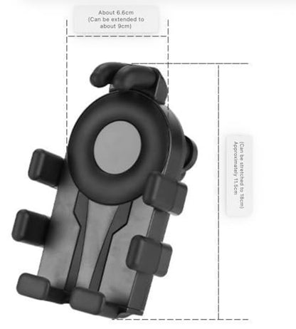 2026Anti-Theft Motorcycle Phone Mount Holder with Vibration Dampener High-Speed Secure Lock, Adjustable Size Handlebar Cellphone Cradle for Bike Bicycle Scooter ATV, Octopus Gripper ﻿
