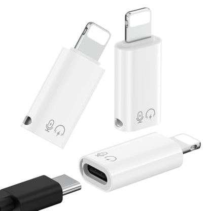 MoKo for DJI Mic Mini USB-C to Lightning Audio Adapter for iPhone, 3 PCS - size: 3 Pack