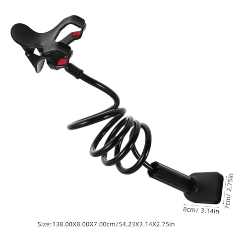 Zerodeko 360 Degree Adjustable Phone Stand Clamp for Bed and Desk Black