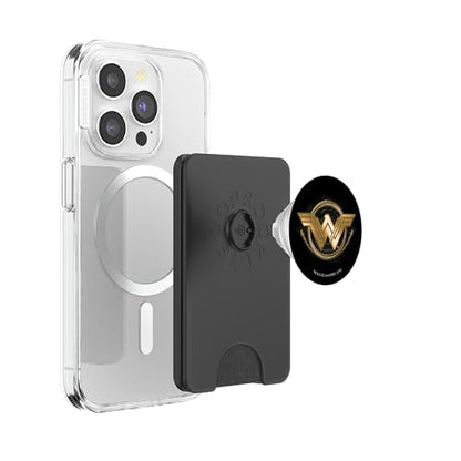 Wonder Woman Movie Golden Lasso Logo PopSockets PopWallet for MagSafe - style: Magnetic PopWallet