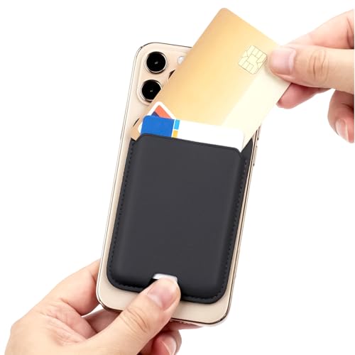 Slim Magnetic Card Wallet Compatible with MagSafe for iPhone 12-17 Series (Purple) - color: Purple