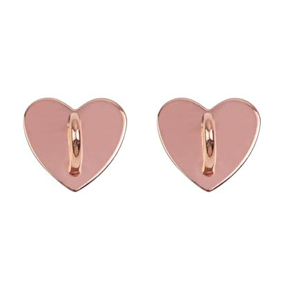 12Pcs Phone Charm Hook Adhesive (Heart Shaped, Rose Gold) - color: Rose Gold
