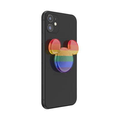 PopSockets Adhesive Phone Grip, Holder, Phone Stand, Disney - Rainbow Mickey - color: Rainbow Pride, style: Adhesive
