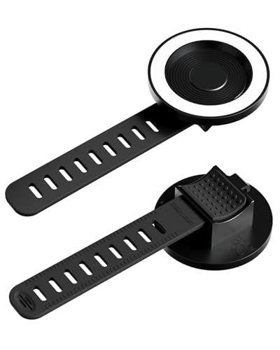 liuliuby Magnetic Phone Holder for Stroller, Shopping Cart & Golf Push Cart | Handlebar Phone Mount for MagSafe | Strap with Strong Magnet for Mag Safe | Stroller Accessories Compatible with Uppababy