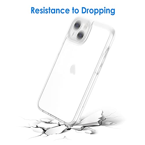 JETech Case for iPhone 13 6.1-Inch, Non-Yellowing Shockproof Phone Bumper Cover, Anti-Scratch Clear Back (Clear) - color: Clear