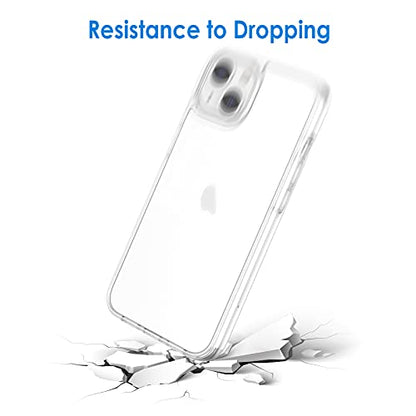 JETech Case for iPhone 13 6.1-Inch, Non-Yellowing Shockproof Phone Bumper Cover, Anti-Scratch Clear Back (Clear) - color: Clear