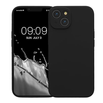 kwmobile Case Compatible with Apple iPhone 14 Case - Slim TPU Silicone Phone Cover - Soft Touch Finish - Black - color: black, size: iPhone 14