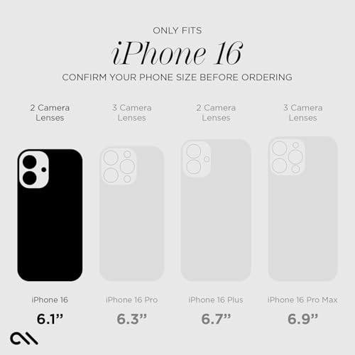Case-Mate iPhone 16 Screen Protector - Anti-Scratch Tempered Glass with Shatter Protection - Slim, Durable 9H Glass with Touch Sensitivity, Ultra High Clarity, Case Friendly, and Easy to Apply - Clear - size: iPhone 16