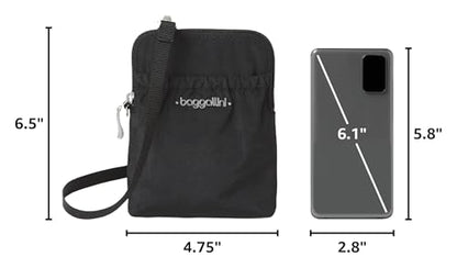 Baggallini RFID Bryant Pouch - color: Black With Sand Lining