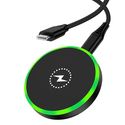 25W Magnetic Wireless Charger for Samsung Galaxy S26 Ultra/S26 Plus/S25/S24/S23/S22/S21/S20 Plus/Magnetic MagSafe Fast Charging Pad for iPhone 17 Pro Max/17e/16/15/14/13/12 Series/AirPods 4/3/2/Pro - color: Black
