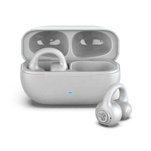 JLab, Flex, Open Ear Earbuds, Clip On True Wireless Bluetooth Earbuds, Cloud White - color: Cloud White