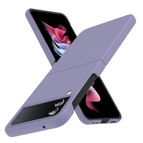 for Galaxy Z Flip 4 Case,Lightweight,Slim Fit Purple | Hard PC material, slim thin lightweight profile, precise rugged fit, shockproof scratch resistant protective - color: Purple, size: For Galaxy Z Flip 4