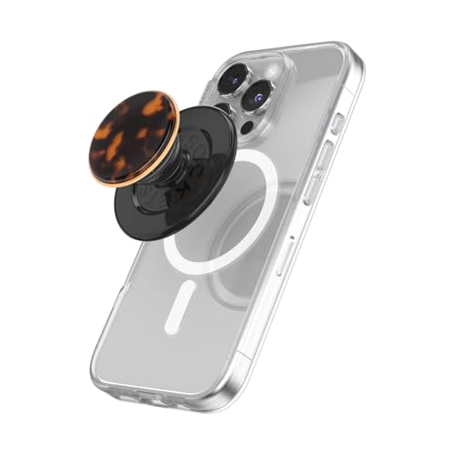 PopSockets Phone Grip for MagSafe, Magnetic Holder- Tortoise - color: Tortoise Shell
