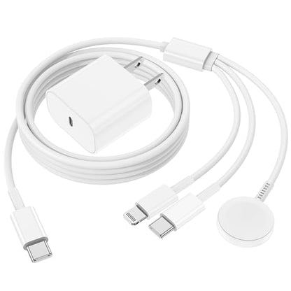 QZIIW 20W Apple Watch Charger,Apple Watch Magnetic Fast Charger USB C Cable - color: White