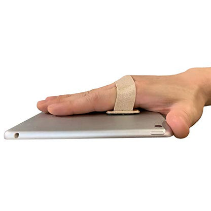 Hand Holder Strap for ipad, Tablet Hand Holder Strap, Universal Handle Grip for iPad Kindle, Mini Tablets and Cases (Gold) - color: Gold